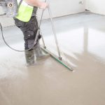 Cemfloor liquid screed finishing process